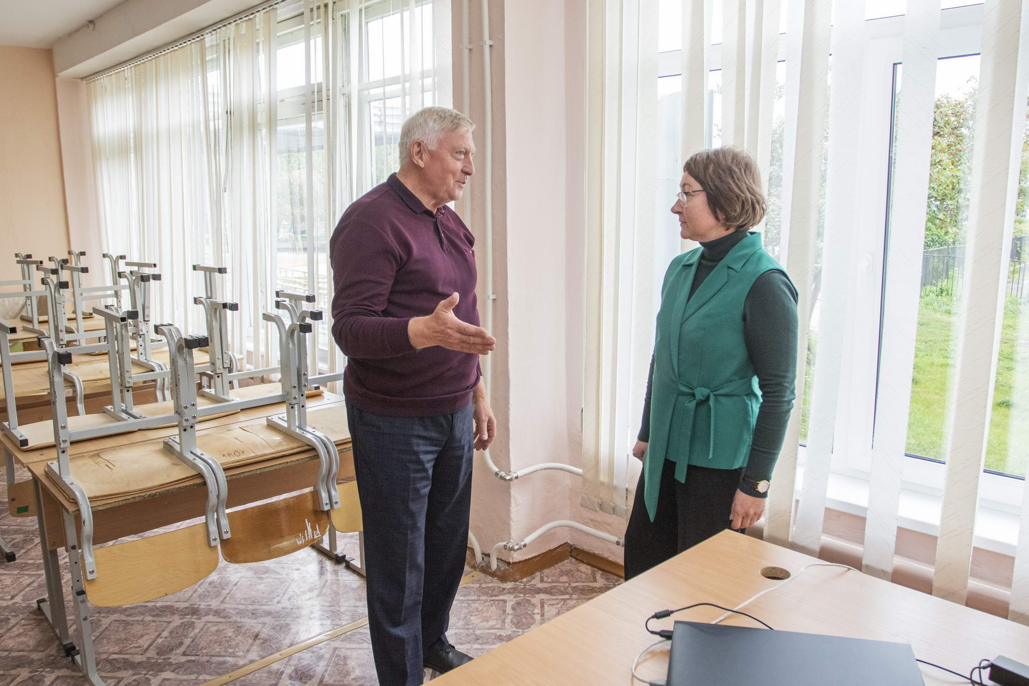 В классе отремонтировали систему отопления