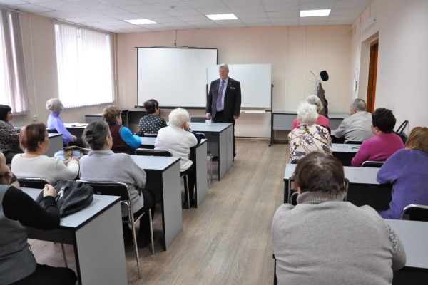 Встреча со слушателями «Университета третьего возраста общества Знание»