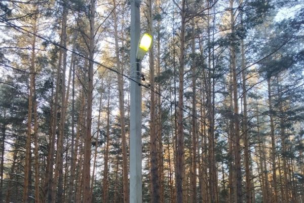 Восстановлено освещение пешеходных зон к базе «Моржей Синары»